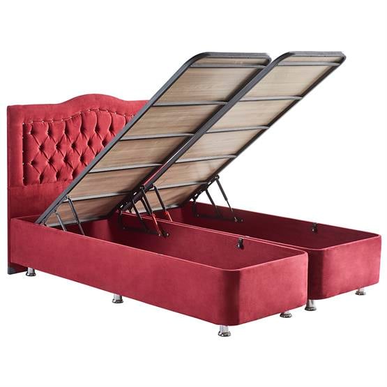 Niron Smart Yatak Baza Başlık Seti - 150x200 Çift Kişilik Full Ortopedik Yatak Baza ve Başlık Takımı