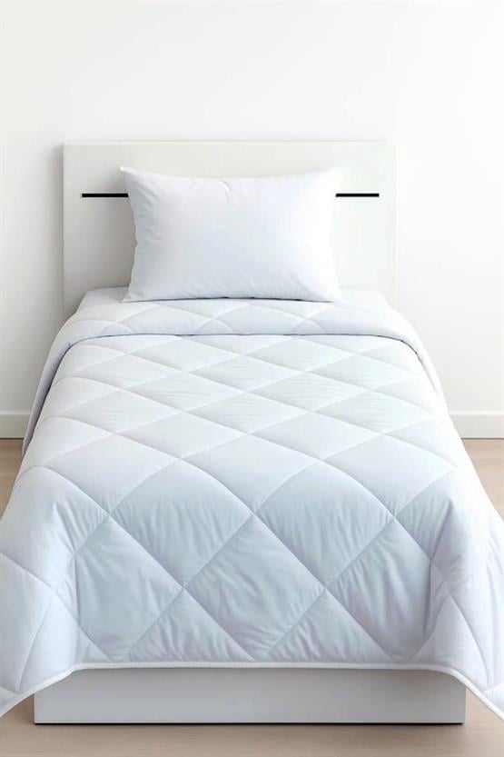 Niron Tek Kişilik Yorgan 155x215 – Mikrofiber Kumaş, 200 g/m² Silikon Elyaf Dolgu