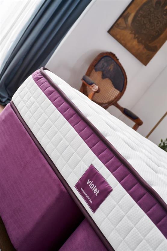 Niron Violet 100x200 Tek Kişilik Gizli Pedli Yatak Full Ortopedik Yaylı Yatak