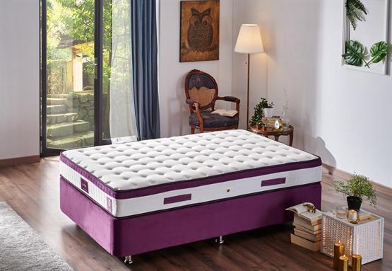 Niron Violet 120x200 Tek Kişilik Gizli Pedli Yatak Full Ortopedik Yaylı Yatak