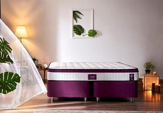 Niron Violet 90x200 Tek Kişilik Gizli Pedli Yatak Full Ortopedik Yaylı Yatak