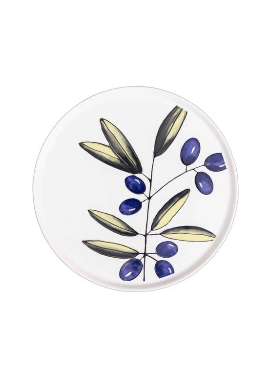 The Mia Olivos Ayaklı Servis Tabağı 10x26 cm