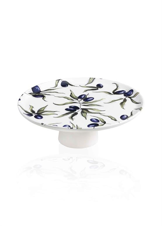 The Mia Olivos Ayaklı Servis Tabağı 10x30 cm OVS0010