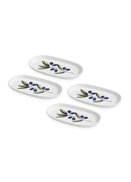 The Mia Olivos Oval Servis 4lü 21 cm
