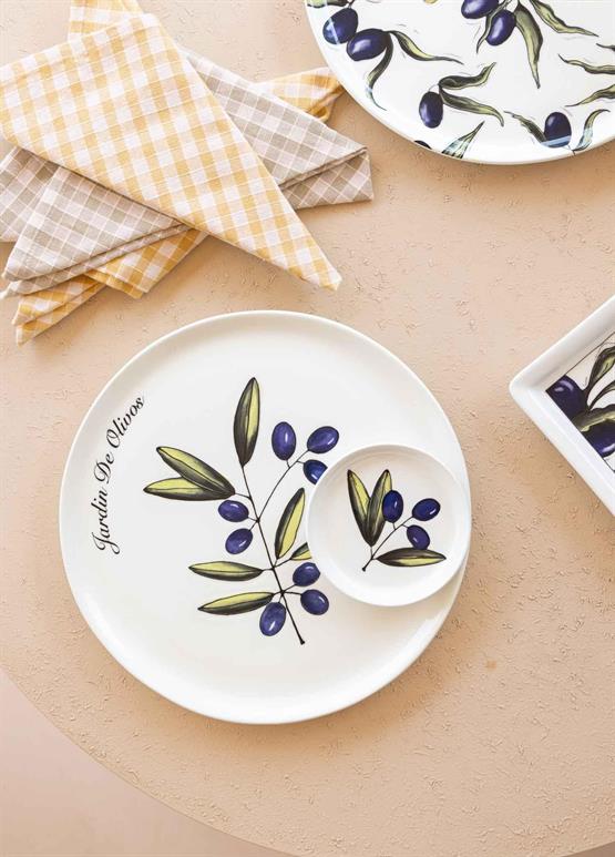 The Mia Olivos Servis Tabağı 30 Cm OVS0005