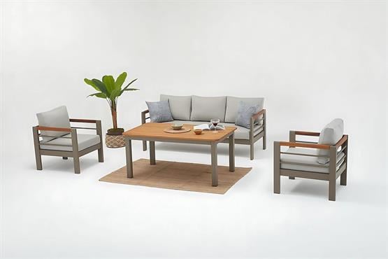 Erinöz Palermo 3+1+1+Yüksek Sehpa Oturma Grubu