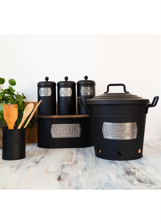 The Mia Patates Soğan Kovası Siyah MGL0039