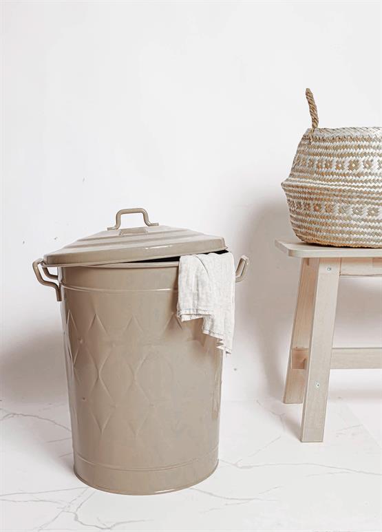 The Mia Prizma Çamaşır Sepeti Karamel