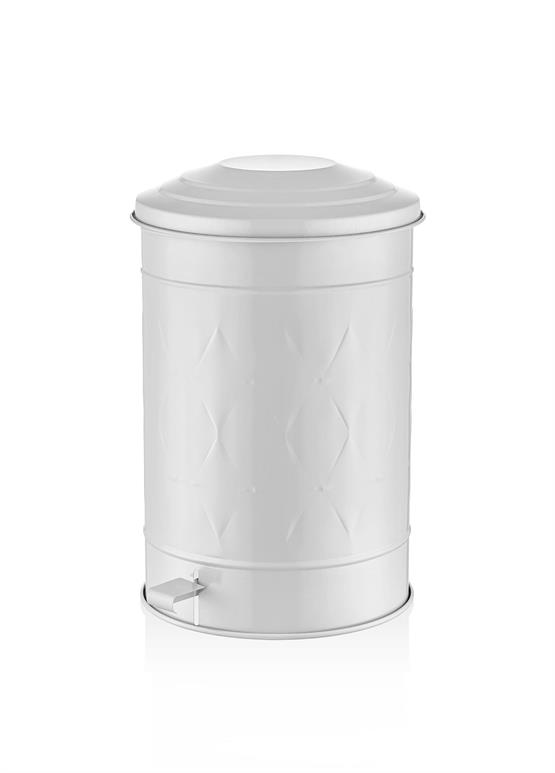 The Mia Prizma Çöp Kovası Mutfak Beyaz 37 Lt
