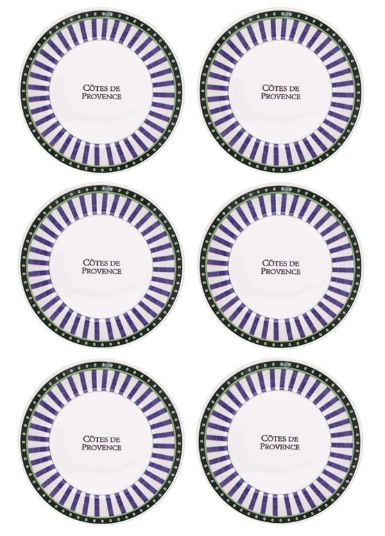 The Mia Provence Yemek Tabağı 6lı Set 20 cm