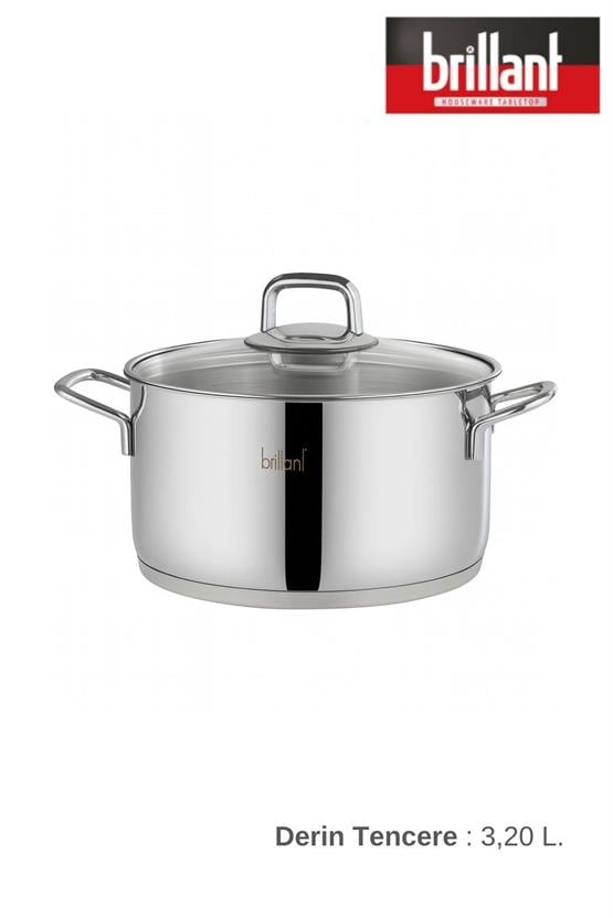 Brillant Queen Çelik Tencere 20 cm
