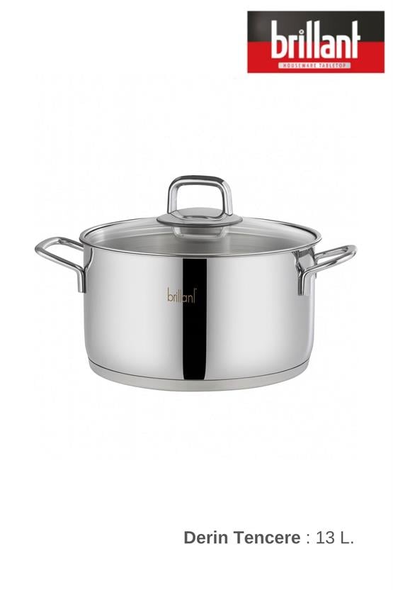 Brillant Queen Çelik Tencere 30 cm