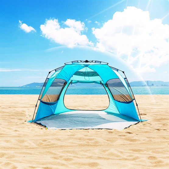 QuickUP Kapılı Otomatik Plaj Çadırı