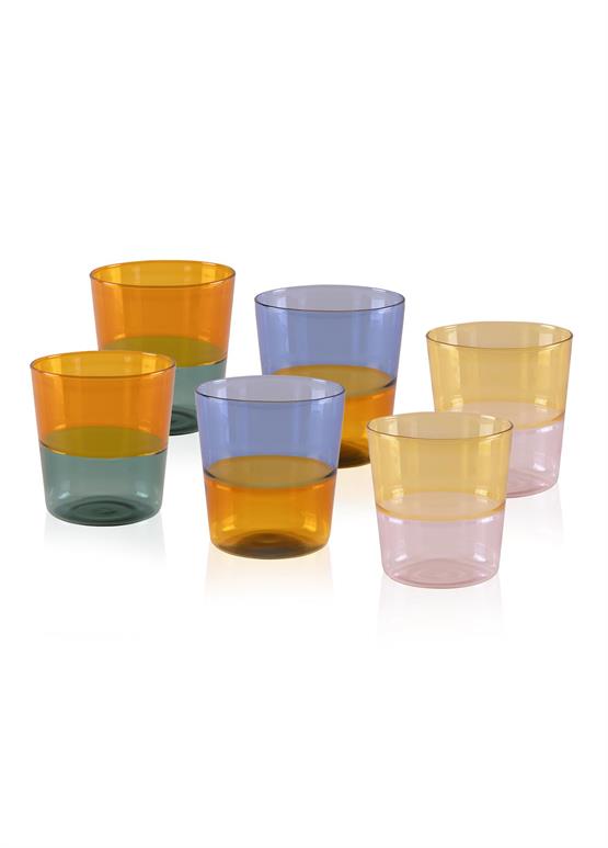 The Mia Rainbow Su Bardağı 6 Parça 320 ml