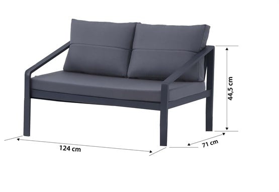 Erinöz Rimini Bahçe Balkon Oturma Grubu 2+1+1+Sehpa