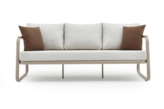 Erinöz Rio Üçlü Koltuk - Kum Rengi