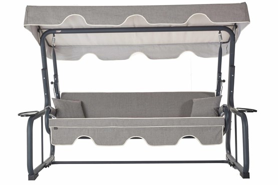 Erinöz Rubus 4 Kişilik Bahçe Balkon Teras Salıncağı - Kırçıllı Gri