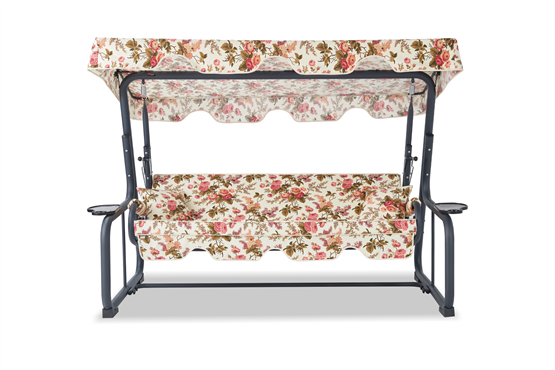 Erinöz Rubus 4 Kişilik Bahçe Balkon Teras Salıncağı - İngiliz Gülü