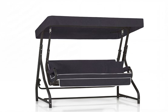 Erinöz Ruta 3 Kişilik Sabit Bahçe Balkon Teras Salıncağı - Antrasit