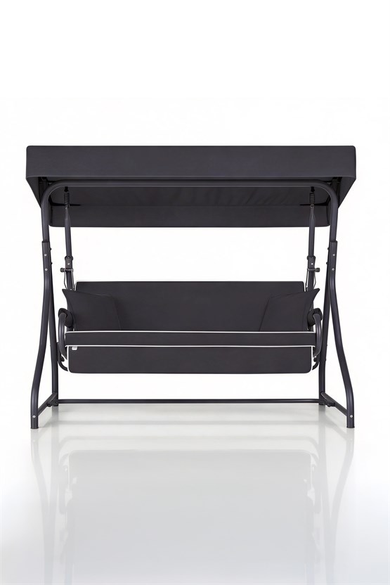 Erinöz Ruta 3 Kişilik Sabit Bahçe Balkon Teras Salıncağı - Antrasit