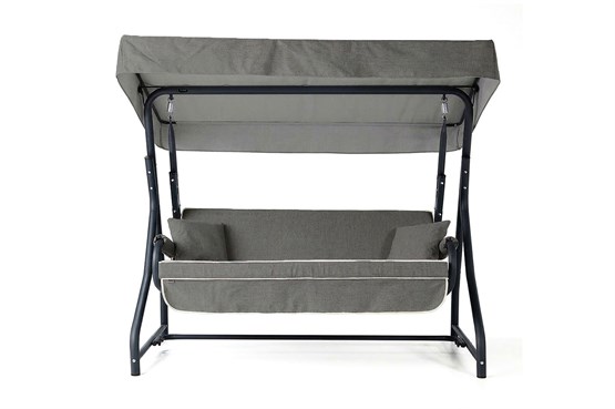 Erinöz Ruta 3 Kişilik Sabit Bahçe Balkon Teras Salıncağı - Kırçıllı Gri