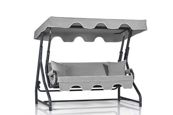 Erinöz Ruta 3 Kişilik Sabit Bahçe Balkon Teras Salıncağı - Açık Gri