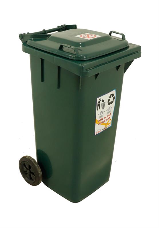 Sağlam Plastik Çöp ve Atık Konteyneri 120 Lt Tekerlekli Eko