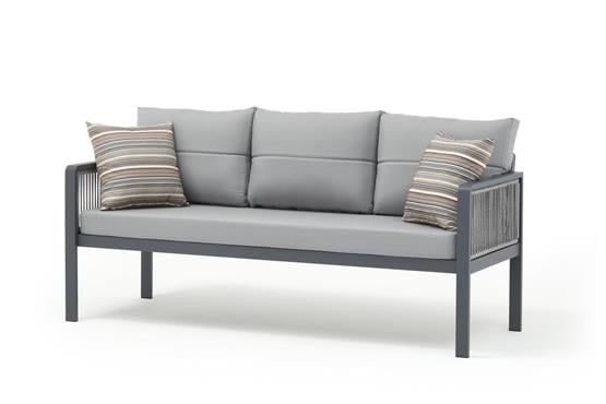 Erinöz Salerno Bahçe Balkon Üçlü Koltuk