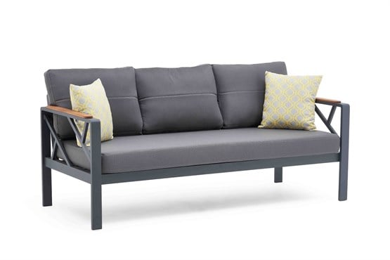 Erinöz Santos Bahçe Balkon Üçlü Koltuk