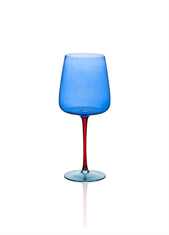 The Mia Şarap Kadehi Mavi 500 ml