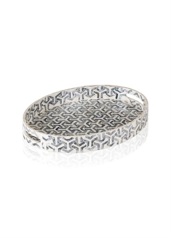 The Mia Sedef Oval Tepsi 45x33x6cm TLC0095