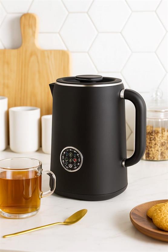 Brillant Spectrum Vintage Dijital Kettle Su Isıtıcısı 1.7 Lt 1500W Dokunmatik Ekranlı Çift Katmanlı
