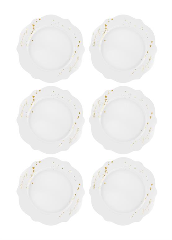 The Mia Splash Servis Tabağı 6 Parça 27 Cm