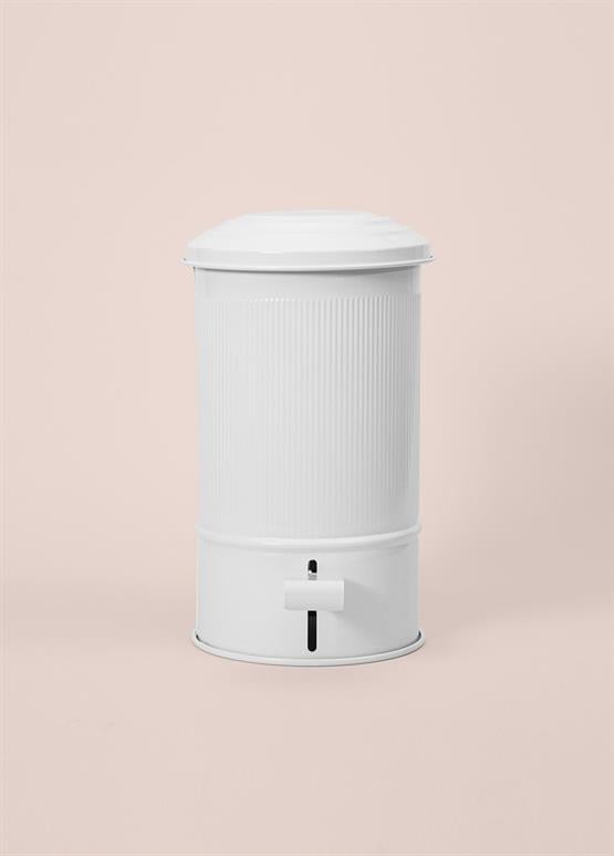 The Mia Stripe Mutfak ve Banyo Çöp Kovası Beyaz 5 Lt