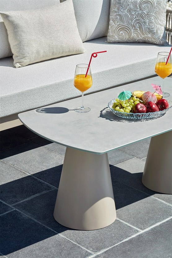 Erinöz Toscana Bahçe Balkon Oturma Grubu 3+1+1+Seramik Sehpa