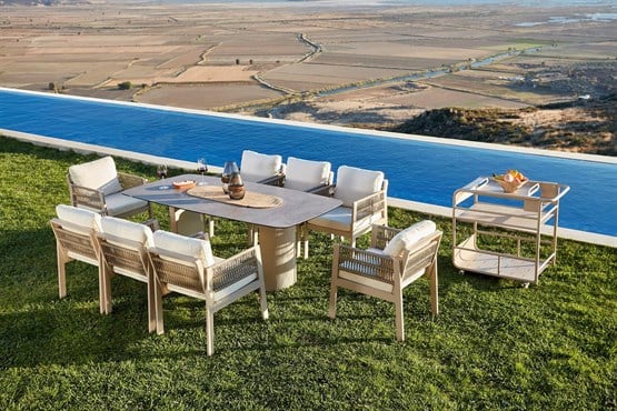 Erinöz Toscana Seramik Tablalı Masa Takımı