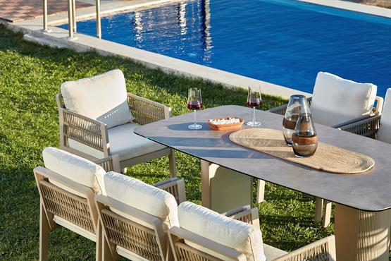 Erinöz Toscana Seramik Tablalı Masa Takımı