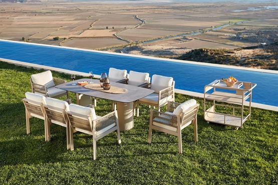 Erinöz Toscana Seramik Tablalı Masa Takımı