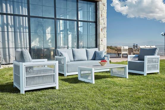 Erinöz Vallera Alüminyum Bahçe Oturma Grubu