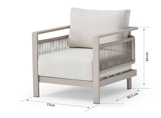 Erinöz Venedik Bahçe Balkon Tekli Koltuk