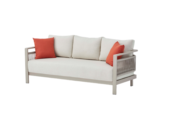 Erinöz Venedik Bahçe Balkon Üçlü Koltuk - Kum Rengi