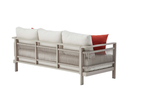 Erinöz Venedik Bahçe Balkon Üçlü Koltuk - Kum Rengi