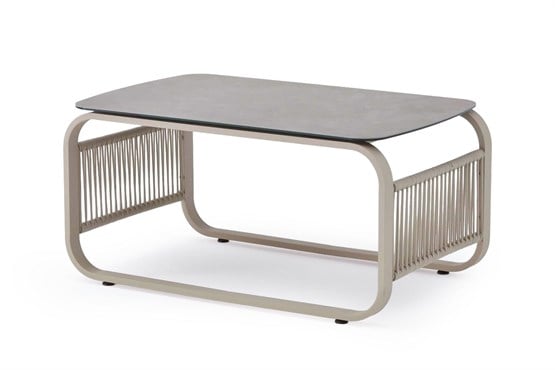 Erinöz Venedik Seramik Sehpa - Kum Rengi