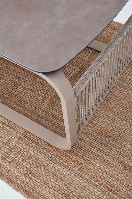 Erinöz Venedik Seramik Sehpa - Kum Rengi