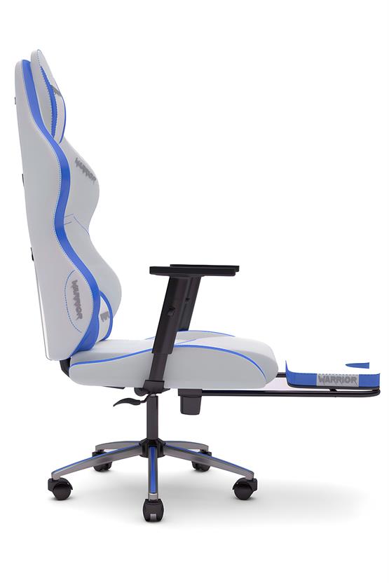 Warrior Aragorn Blanc Deri Oyuncu Koltuğu - Mavi - Ayak Uzatmalı Bilgisayar Sandalyesi 1698B0514
