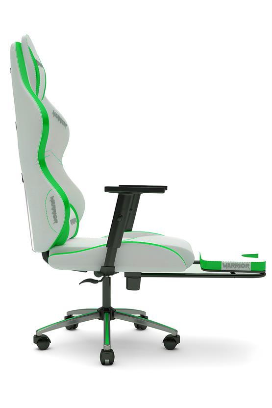 Warrior Aragorn Blanc Deri Oyuncu Koltuğu - Yeşil - Ayak Uzatmalı Bilgisayar Sandalyesi 1698B0513