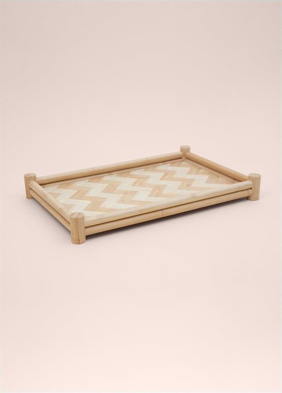 The Mia Wicker Bambu Tepsi 41x28 cm TPS0071