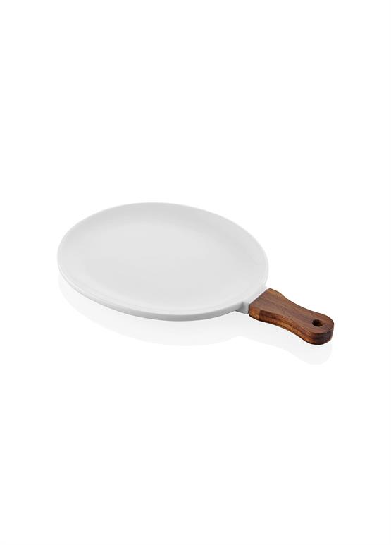 The Mia Woody Porselen Servis 34x21 cm