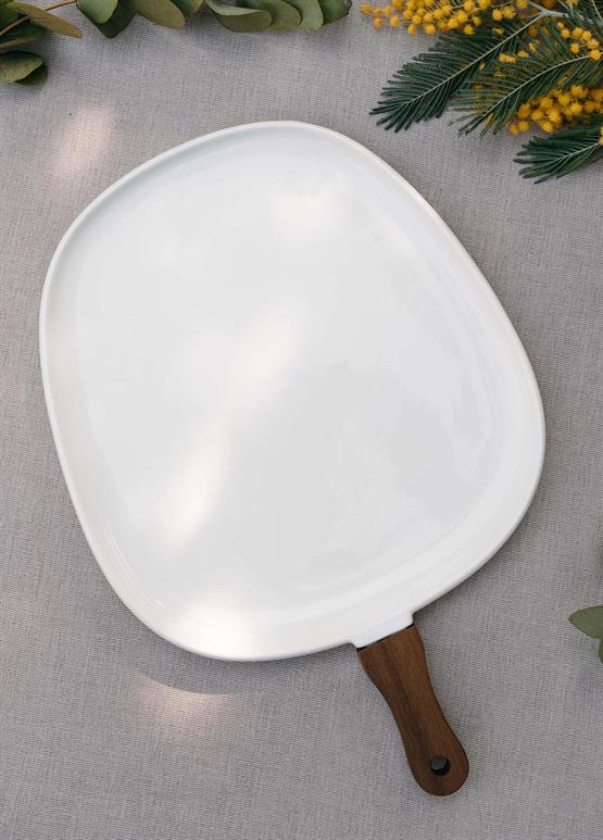 The Mia Woody Porselen Servis 44x30 cm