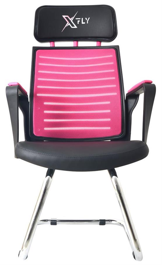 XFly Metal Ayaklı Oyuncu Koltuğu - Pembe File - 2400J0545